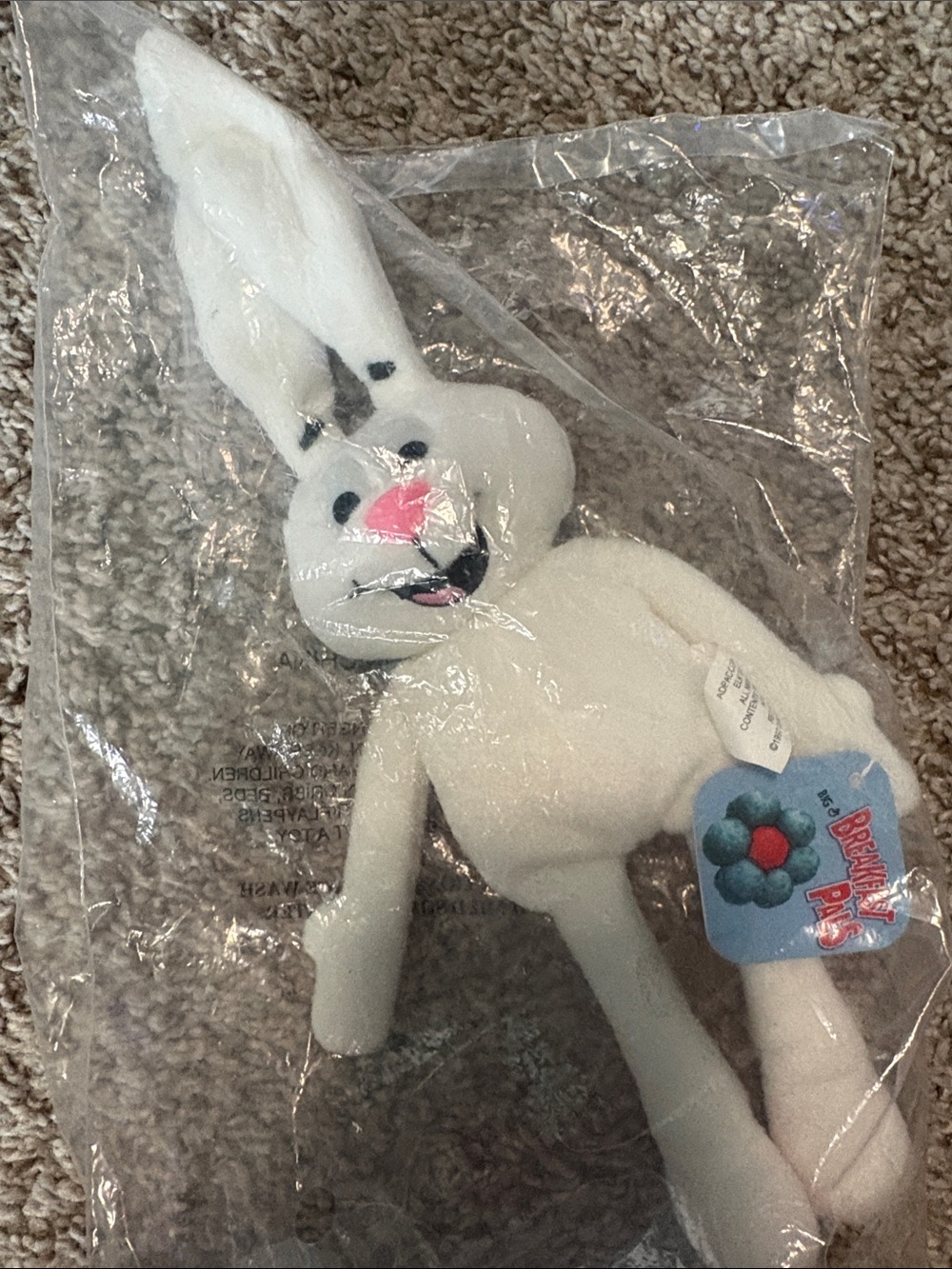 General Mills Trix Cereal White Bunny Plush Stuffed Animal